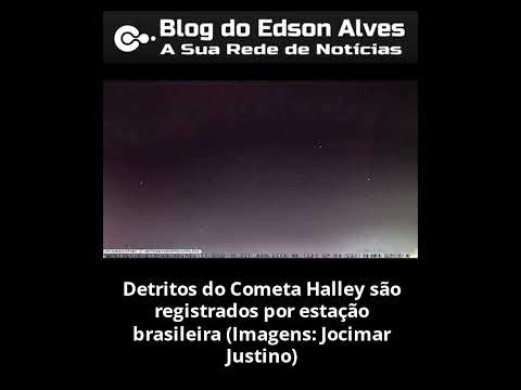 Detritos do Cometa Halley são registrados por estação brasileira #noticias #shorts #halleyscomet