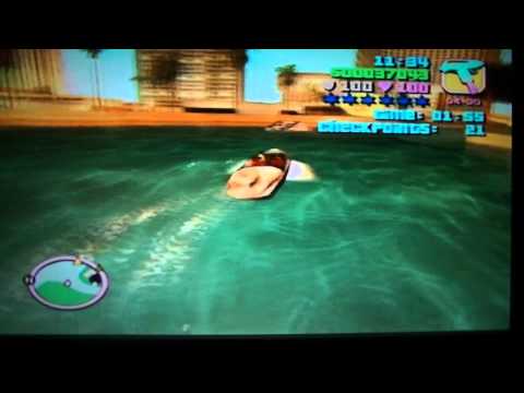 Grand Theft Auto: Vice City playthrough pt20 - Wonky Boat Controls