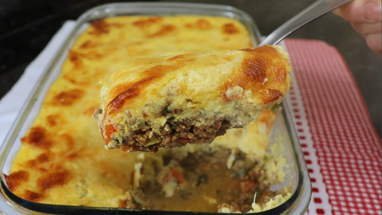 CARNE MOÍDA COM CREME DE MILHO ESPECIAL GRATINADA NO FORNO ESTA RECEITA É SIMPLESMENTE DELICIOSA