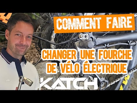 Changer une fourche de de vélo électrique