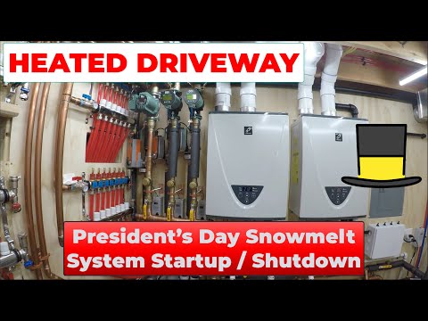 DIY Heated Driveway System Startup: Presidents Day Snow Storm - Episode 59 [2-15-2021]