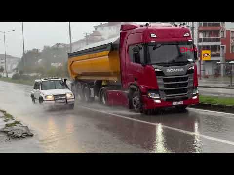 BARTIN'DA SAĞANAK ETKİLİ OLDU