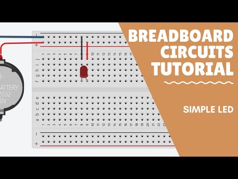 Breadboard Circuit Tutorial - Simple LED