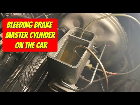 How To Bleed A Brake Master Cylinder On The Vehicle | No Bench Bleed
