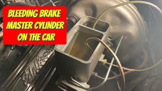 How To Bleed A Brake Master Cylinder On The Vehicle | No Bench Bleed