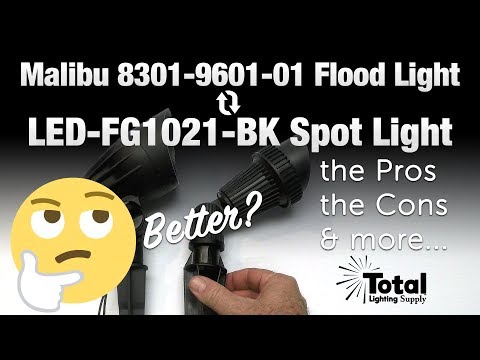 Better? Malibu 8301-9601-01 outdoor landscape lighting flood light or our LED LED-FG1021-BK light