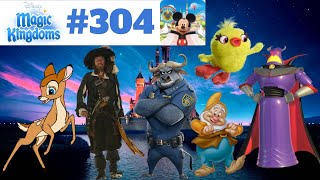 LEVELING UP 3 CHARACTERS! | Disney Magic Kingdoms #304