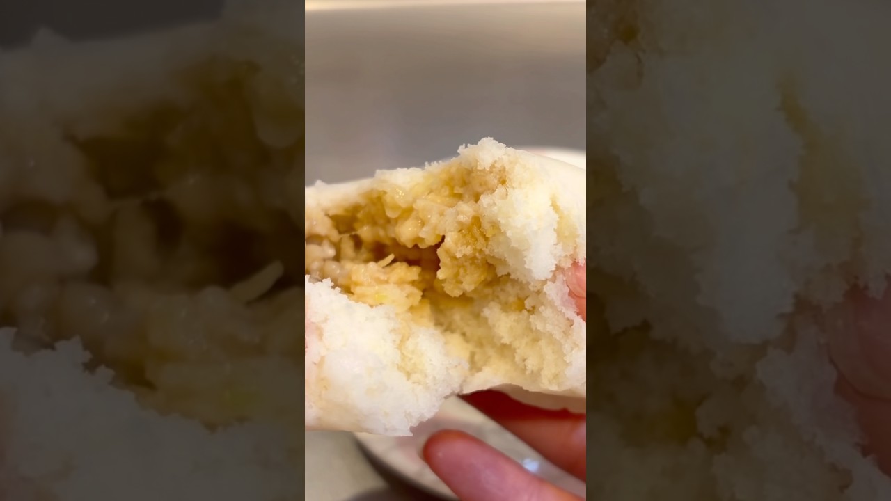 4毒抜き　豆腐不使用ふわふわ✨レンチン3分❗️米粉肉まん✨#4毒抜き#吉野敏明 #グルテンフリー #簡単レシピ #ずぼら飯 #肉まん#ダイエットレシピ #shorts