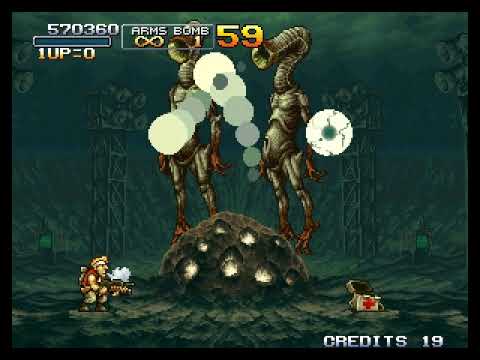 Metal Slug 3 (Long-Play) (Hacked Version) (Weapons Big ShotGun With Infinite Ammo)