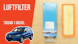 Youtube thumbnail of video "Wie Tiguan 1 2.0 TDI Luftfilter wechseln 💨"