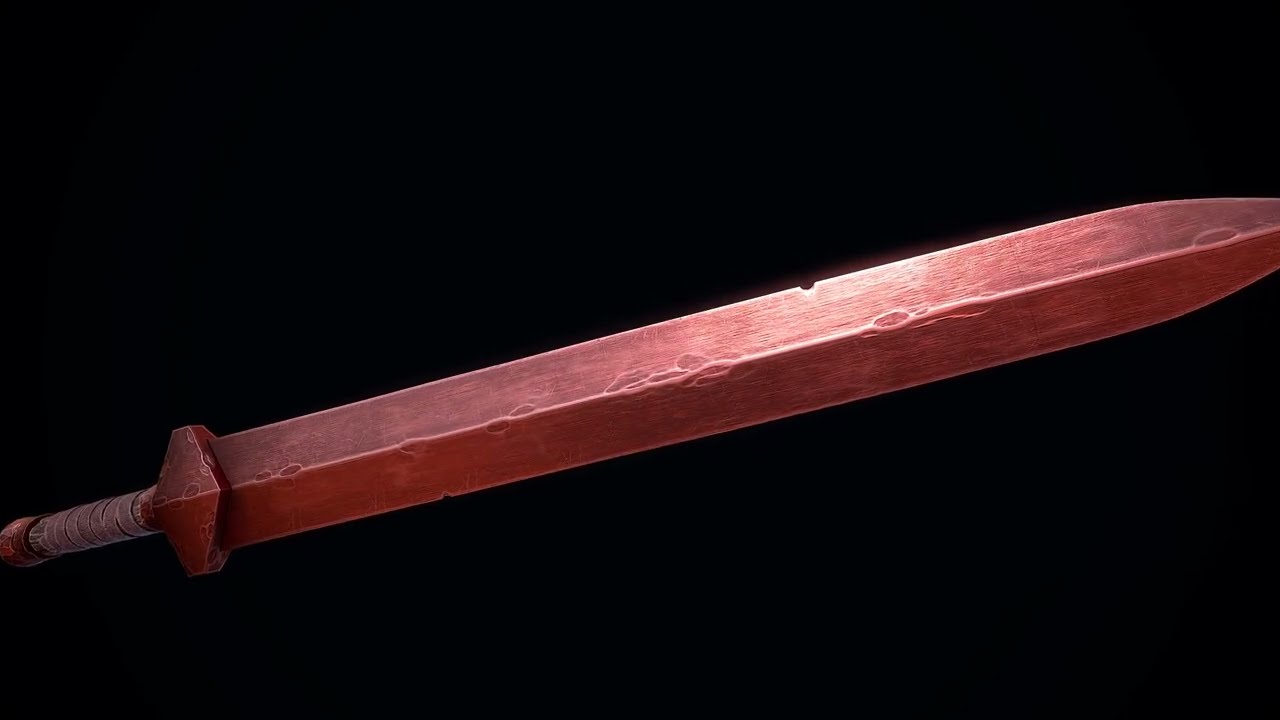 Short Copper Sword 3D Model
