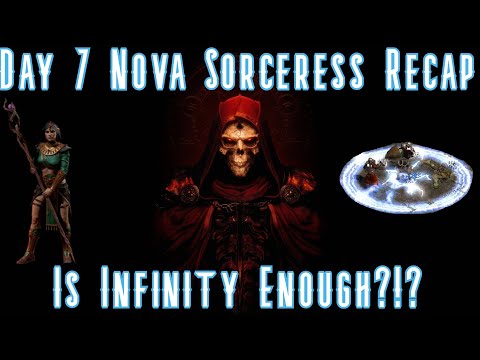 Infinity w/ +17 Skills Nova Sorceress | 1 Week Recap | Project Diablo 2 Season 3 | Light Sorc Farm