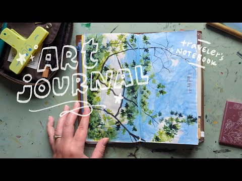 Art Journal Flip | traveler's notebook | august & september