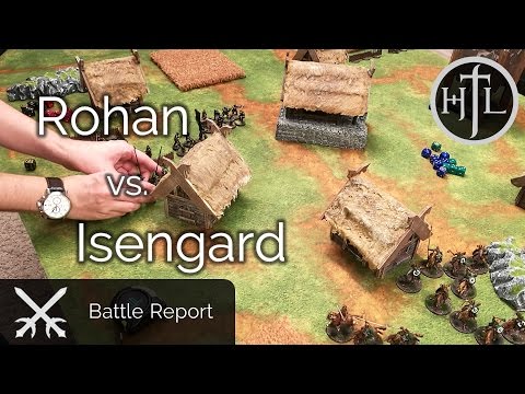English Battle Report - Rohan vs. Isengard (Middle Earth SBG / The Lord of the Rings / Hobbit)