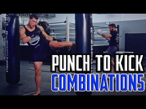 Improving Your PUNCH TO KICK COMBINATIONS On The Heavy Bag | 5 Technical Rounds | Bazooka Bag Work