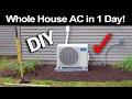 How To Install A Mr Cool 18 000 BTU AC In Just 1 Day