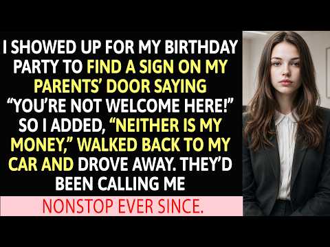 I Showed Up For My Birthday Party To Find A Sign On The Door Saying…