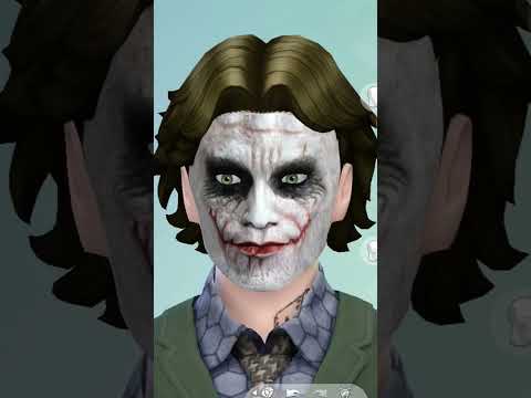 I couldn’t shape the first one right but all CC comes from TSR💚 #sims4 #joker
