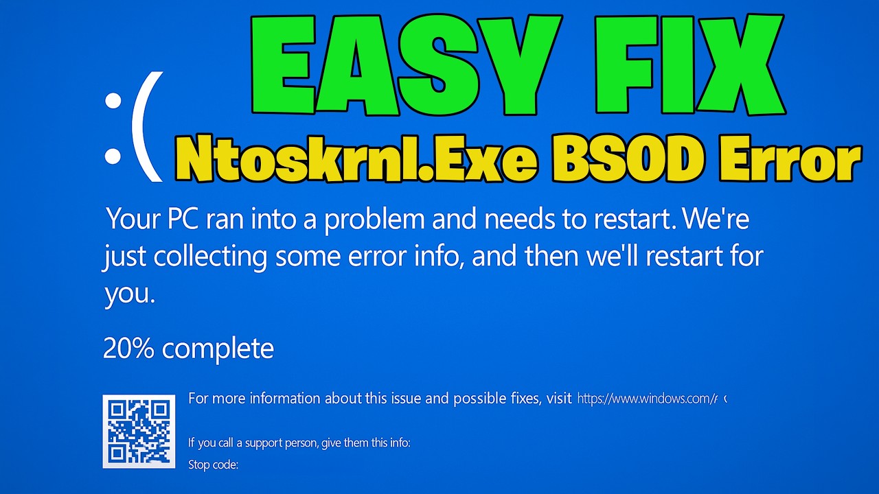 How To Fix Ntoskrnl.Exe BSOD Error in Windows - NEW 2026