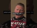 Brock Lesnar Tells Us Why He Lost To Cain Velasquez Watch Til The End