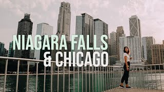 NIAGARA FALLS &amp; CHICAGO! travel vlog /mirksx