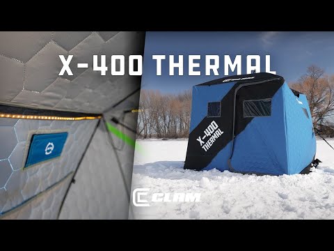 Clam X400 Thermal Hub Ice Fishing Shelter (NEW FOR 2023)