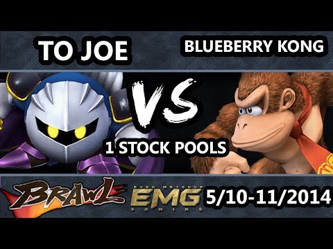 GOML - EMG | Toronto Joe (Metaknight, Fox) Vs. Blueberry Kong (Donkey Kong) SSBB Pools - Brawl