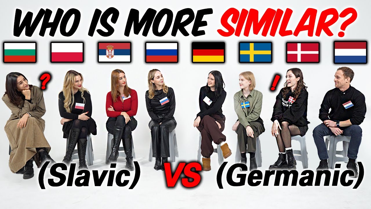 Slavic vs Germanic Can they understand each other?? How similar are European Languages?