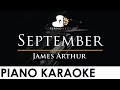 James Arthur - September - Piano Karaoke Instrumental Cover with Lyrics