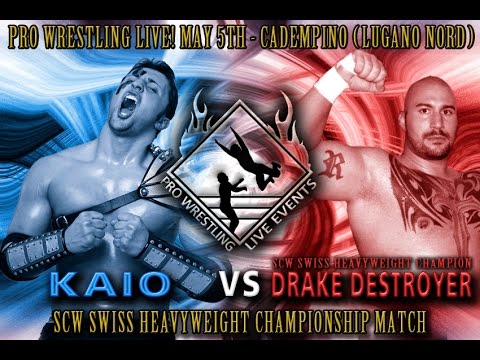 Drake Destroyer vs Kaio - SWISS HEAVYWEIGHT CHAMP. MATCH  - Pro Wrestling Live 1! 05.05.2012
