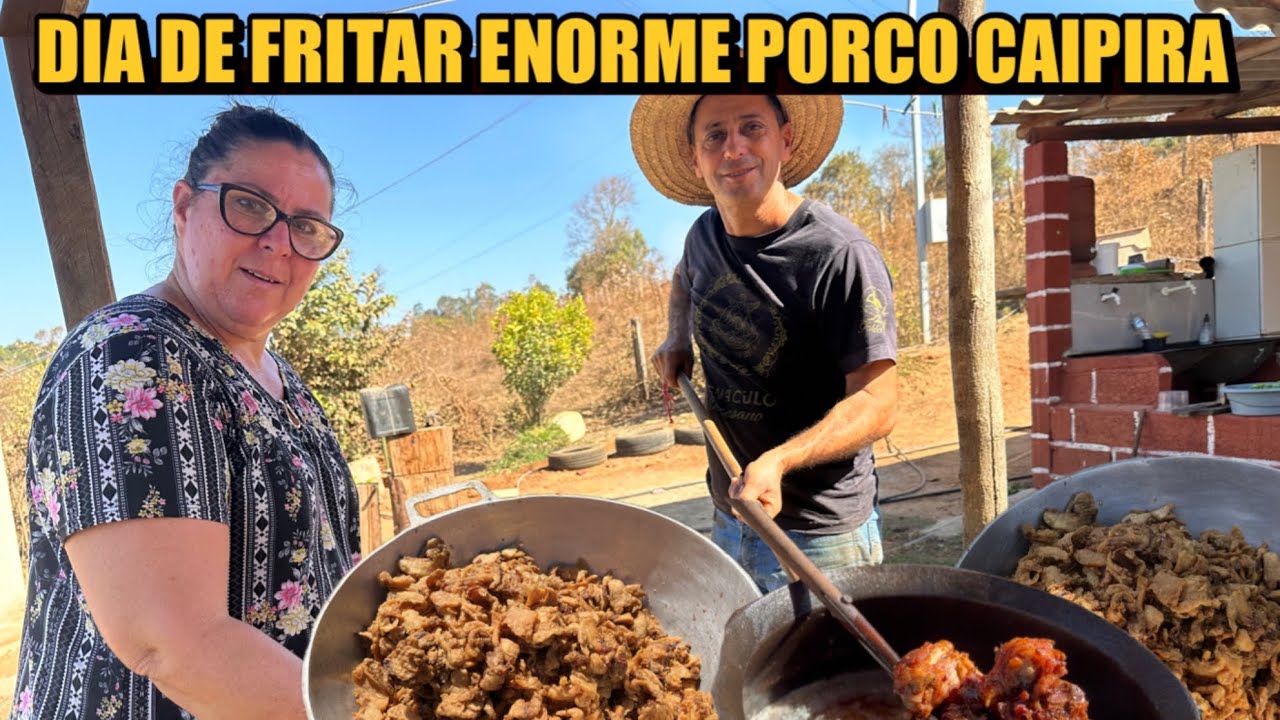 DIA DE FRITAR ENORME CAPADÃO NO SÍTIO DO VALDEIR