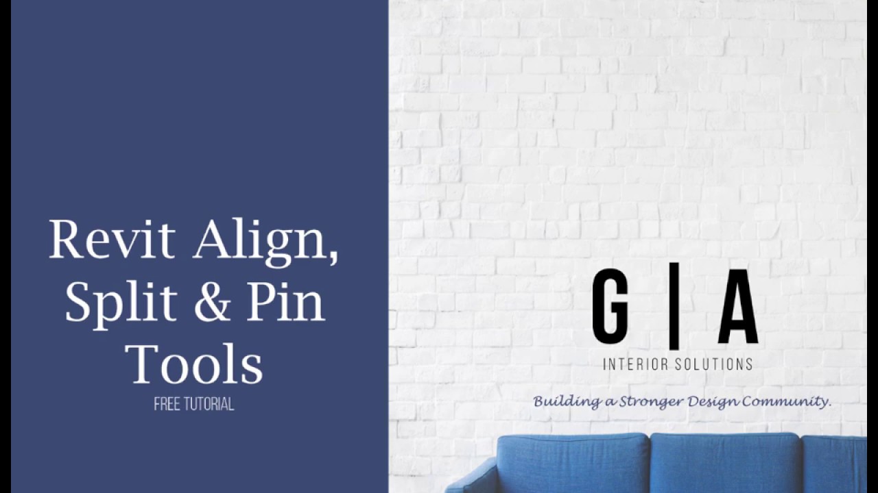 How to Align Split and Pin in Revit