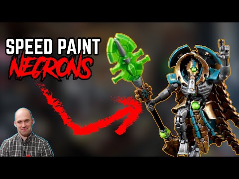 SPEED PAINT a Nihilakh Dynasty Necron KILL TEAM with Peachy