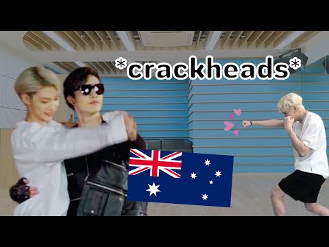 stray kids aussie line peak ✨chaotic energy✨ for 8 minutes straight