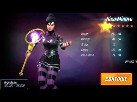 Nico minoru unlock orb opening upgrade and gameplay marvel strike force