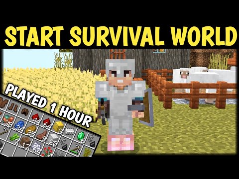 HOW TO START MINECRAFT SURVIVAL WORLD IN HINDI || MINECRAFT TIPS AND TRICKS ||
