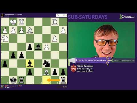 Chess -  Sub Saturday with GM Ruslan Ponomariov    720hd