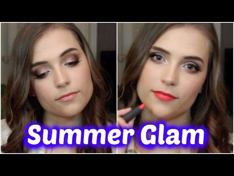 Summer Glam Makeup: with 2 lip colors Video