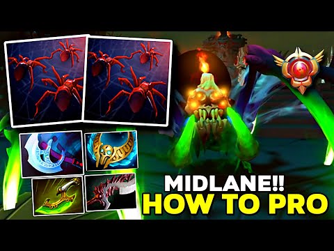 How to Pro Grandmaster Beat Counter Midlane Broodmother Created Rank - Dota 2
