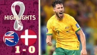 Australia vs Denmark 1 0, All Goals & Highlights - FIFA World Cup 2022