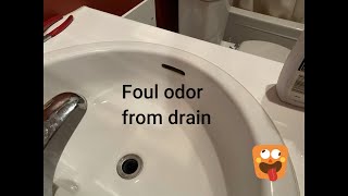 Bathroom Sink Drain Smells Bad, get rid of Odor