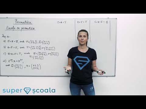 Clasa a XI-a - Ecuații cu permutări