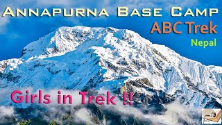 Annapurna Base Camp Trek  ABC Solo Trekking  Girls