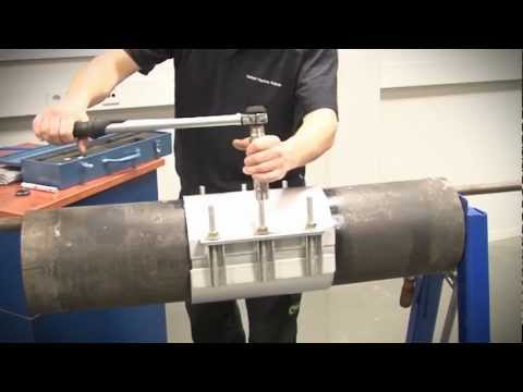 Installation-Instruction HUWA 20 stainless steel repair clamp