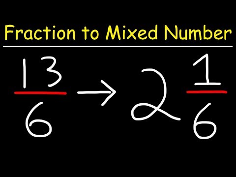Improper Fractions To Mixed Numbers Video