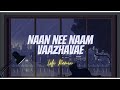 Slowed Reverb NAAN NEE NAAM VAAZHAVAE Lofi Remix Loficataudios Tamil Lofi