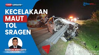 Kecelakaan Tunggal di Tol Solo-Sragen, Penumpang Toyota Veloz Tabrak Pembatas Jalan, Tewas di TKP