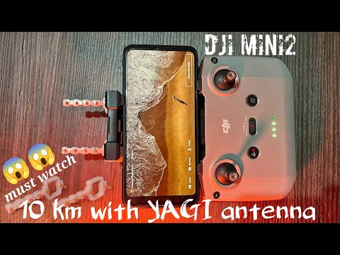 DJI MINI2 - signal boosting | Yagi antenna test | Drone Maximum range test 10km | FCC vs CE #15mhack