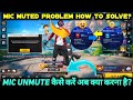 Mic Muted Due To Low Behavior Rating Free Fire Mic On Nahi Ho Raha Hai Free Fire Mein Ff Problem