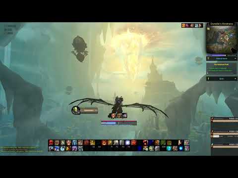 World of Warcraft - The War Within - First Time Flying into Hallowfall